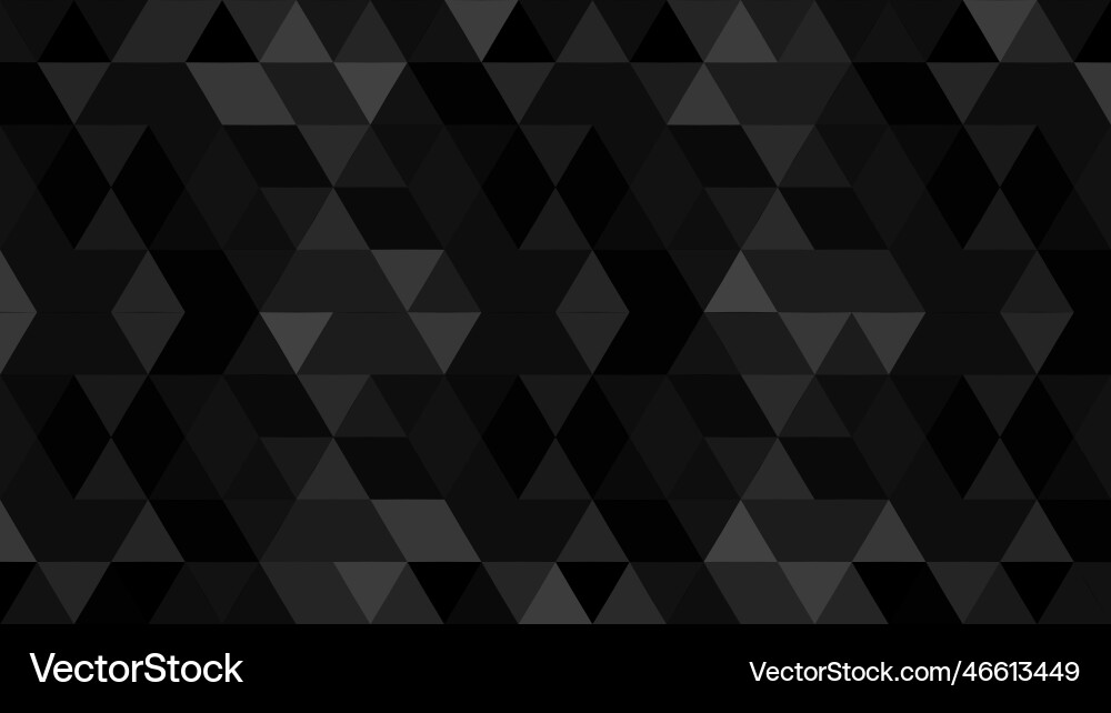 Dark abstract background black triangle pattern Dark abstract background black triangle pattern vector image