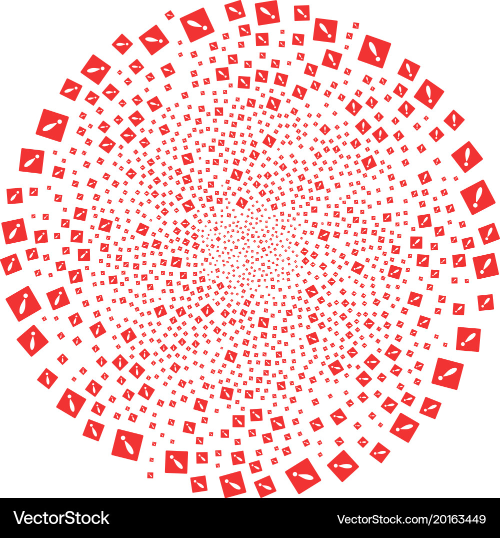 Error swirl rotation vector image