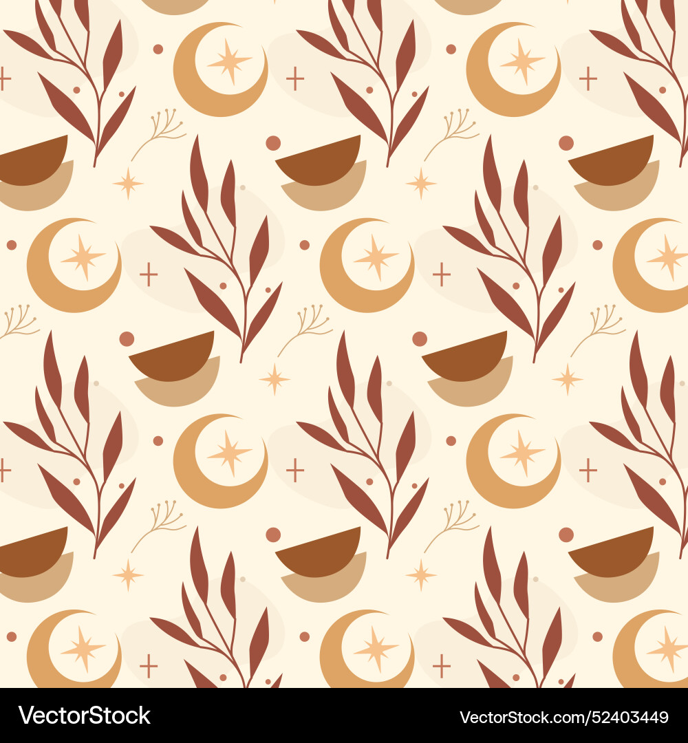 Flat boho pattern design Vector Image