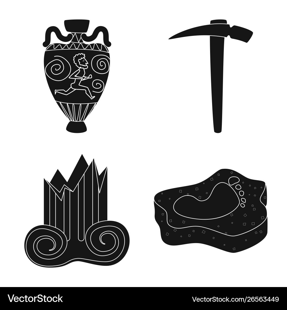 Isolated object museum and attributes icon set Isolated object museum and attributes icon set vector image