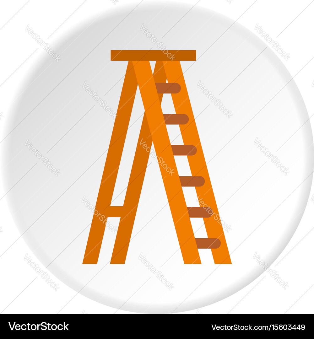 Ladder Icon - Circular Shape vector image