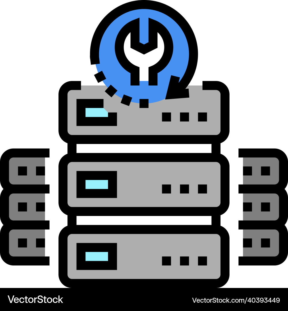 Raid data recovery color icon Raid data recovery color icon vector image