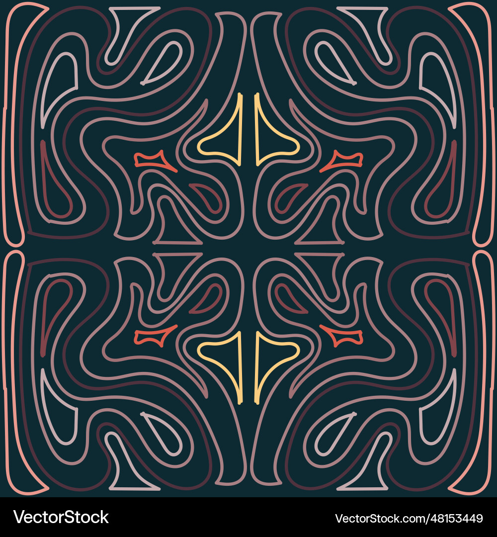 Seamless pattern of doodle elements Vector Image
