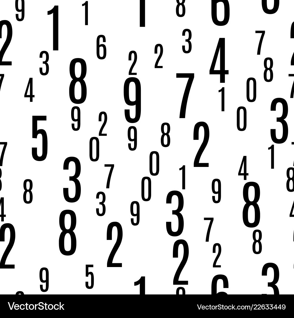 Seamless pattern with the numbers Seamless pattern with the numbers vector image