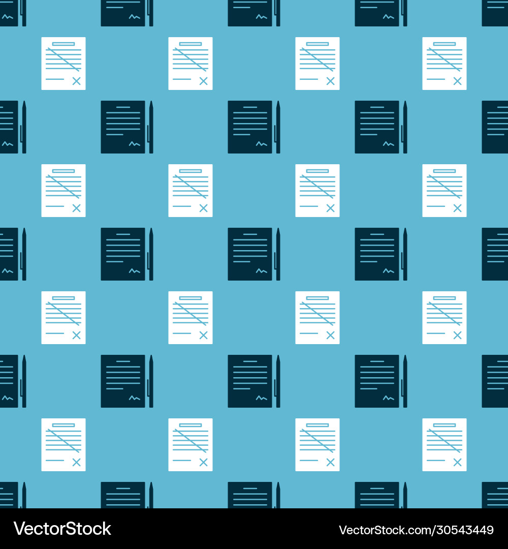 Set contract with pen and delete file document Set contract with pen and delete file document Vector Image