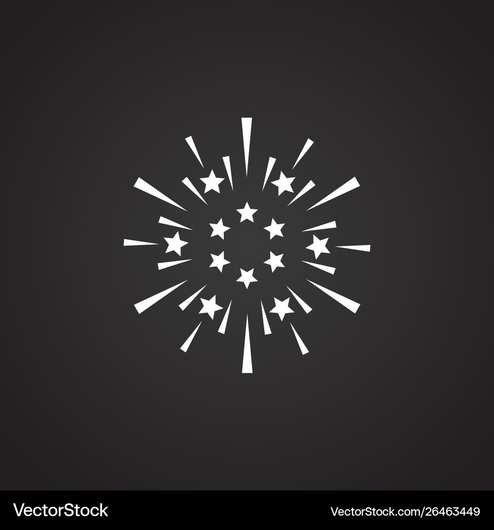 Sparkle icon on background for graphic and web Sparkle icon on background for graphic and web vector image