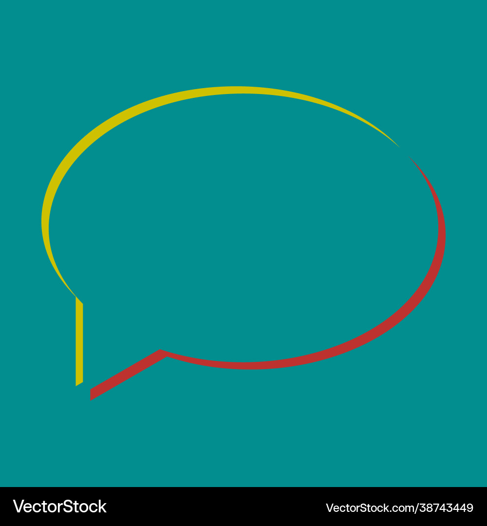 Speech bubble icon pseudo 3d embossed Speech bubble icon pseudo 3d embossed vector image