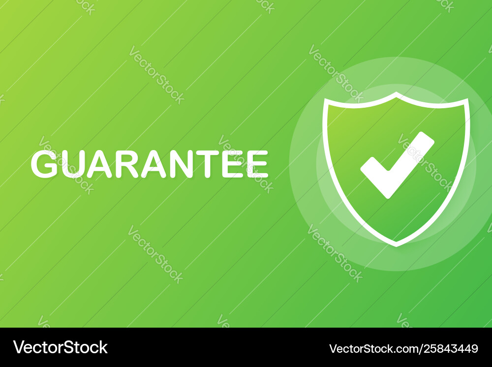 Web site design template guarantee and secure Web site design template guarantee and secure vector image