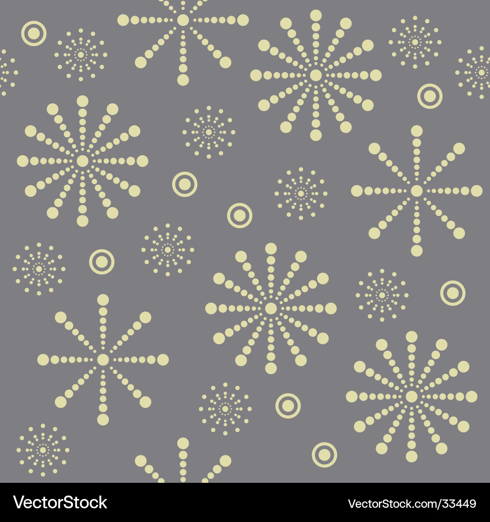Winter Snowflake Pattern vector image