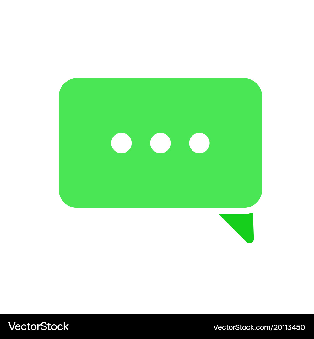 Bubble chat dialogue ellipsis loading message vector image