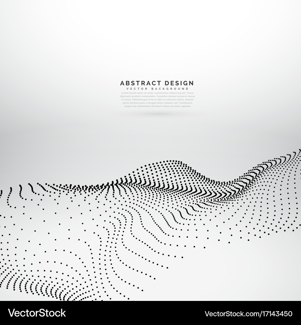 Dynamic Particle Mesh Wave Background vector image
