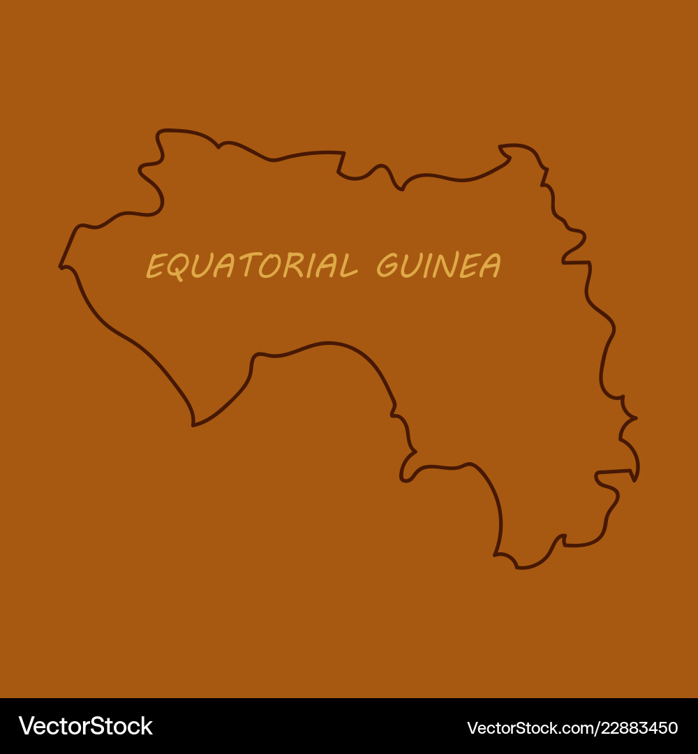 Equatorial guinea map and flag in white background Vector Image