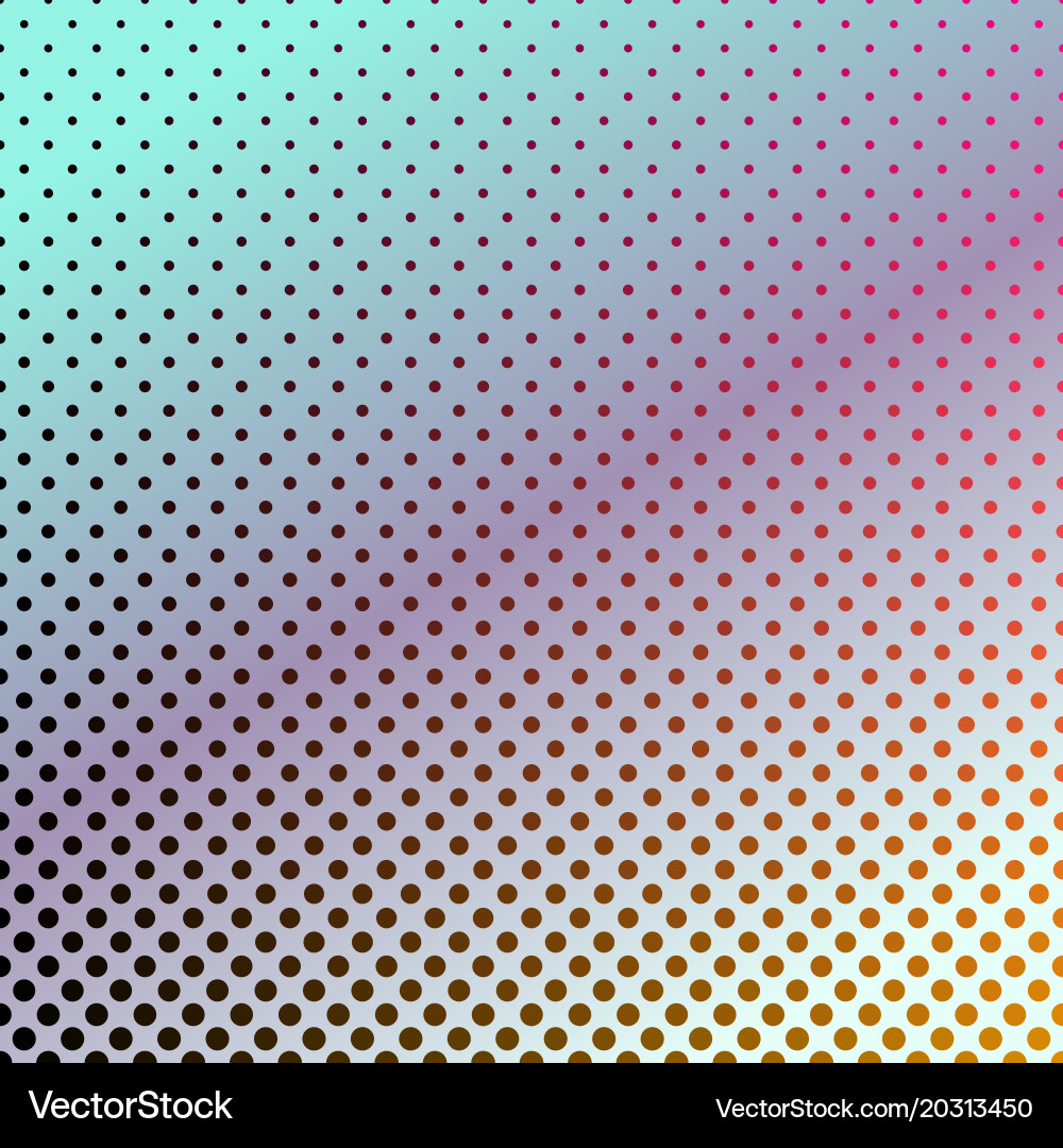 Gradient abstract halftone dot pattern background vector image