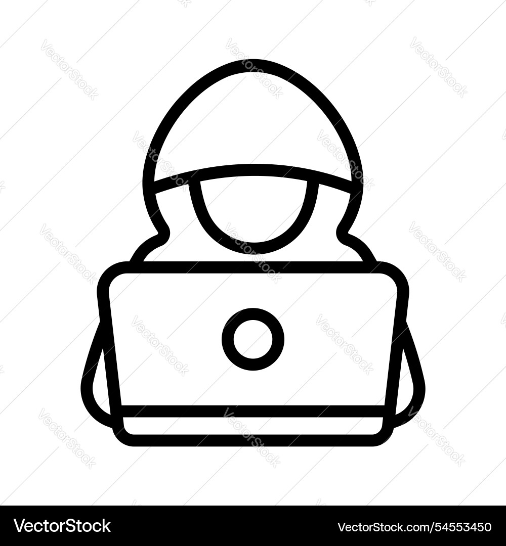 Hacker vector image