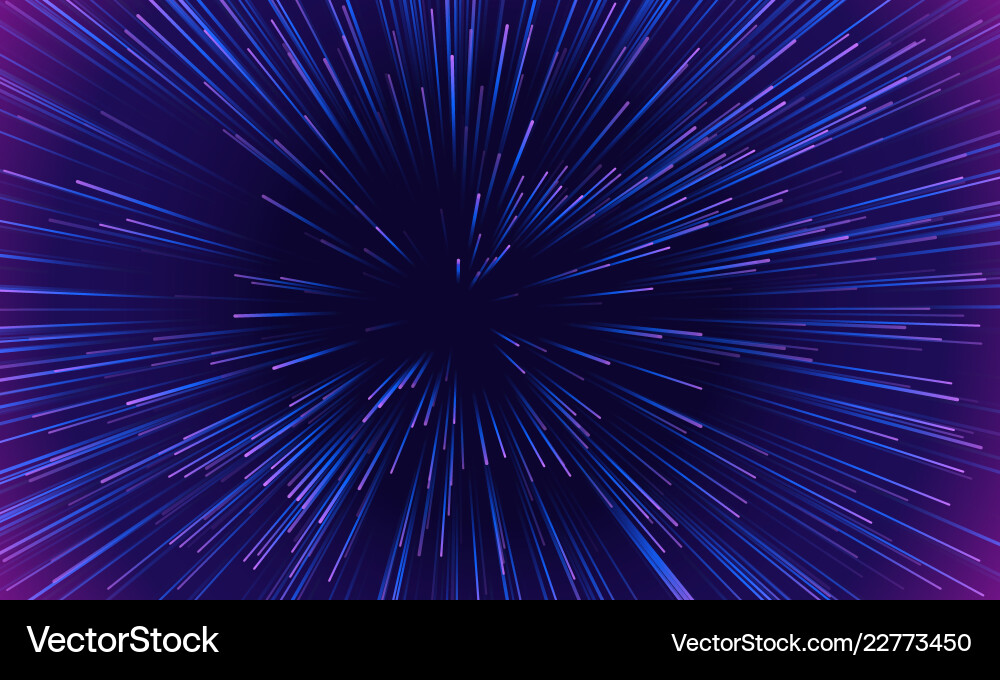 Nebula Speed Burst Light vector image