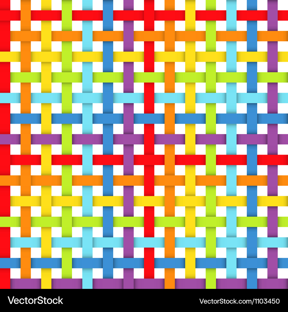 Rainbow Ribbon Pattern Vector Image