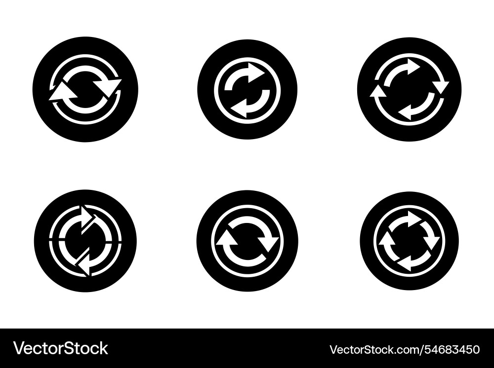Reload icon bundle set in style Reload icon bundle set in style vector image