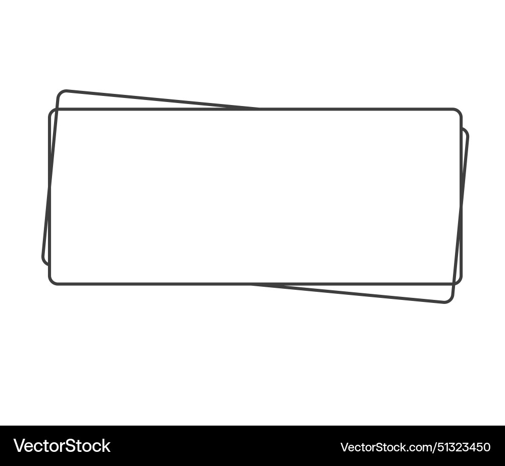 Square frame geometric abstract element Square frame geometric abstract element vector image