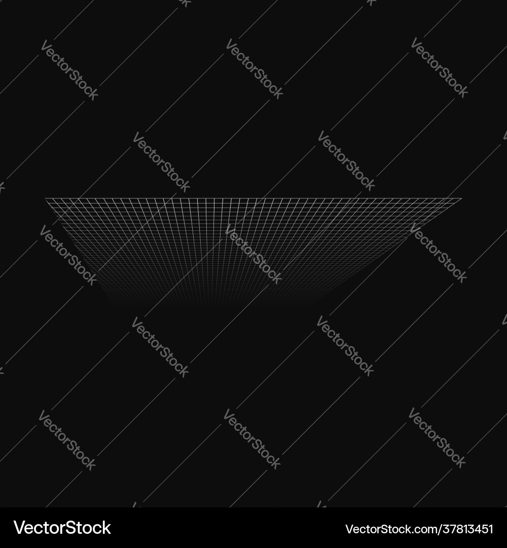 Abstract 3d grid mesh in perspective checkered Abstract 3d grid mesh in perspective checkered vector image