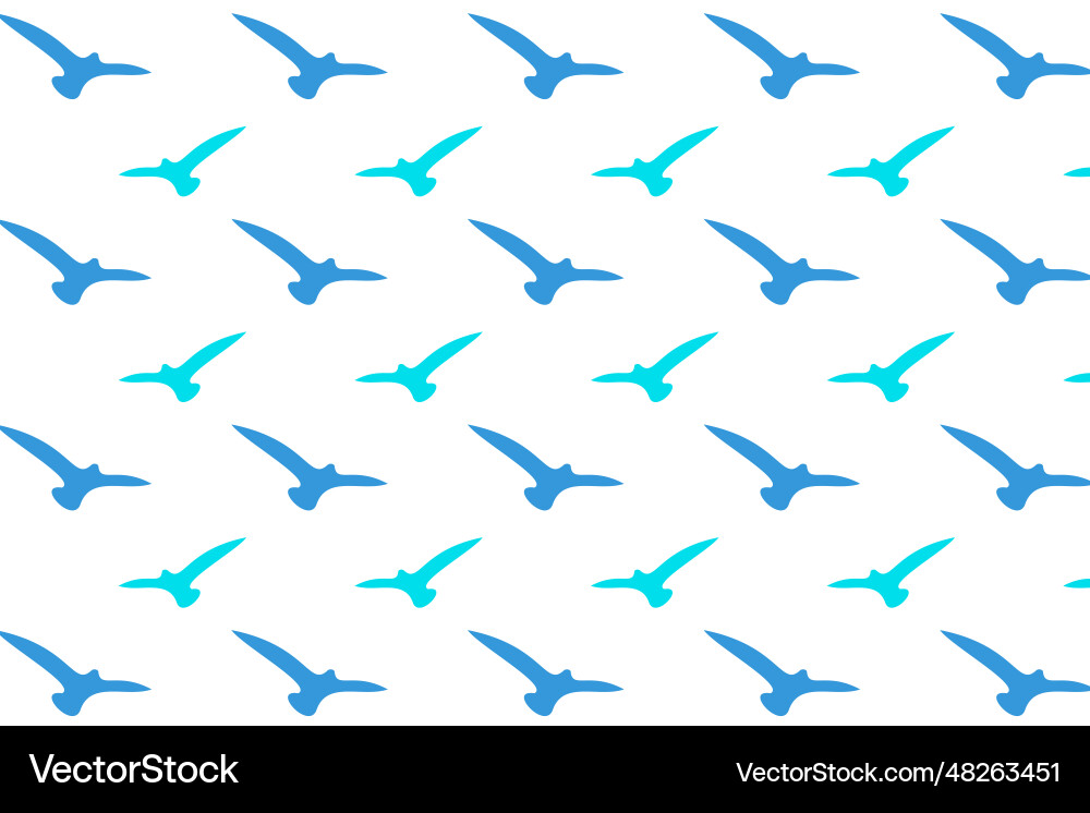 Abstract flying bird pattern background vector image