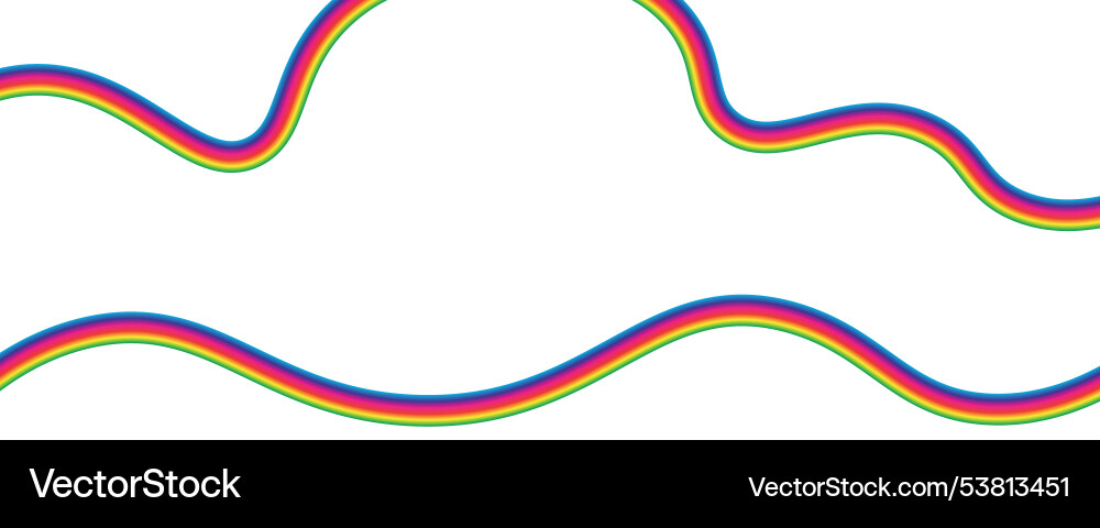 Background of rainbow squiggles dynamic lines Background of rainbow squiggles dynamic lines vector image