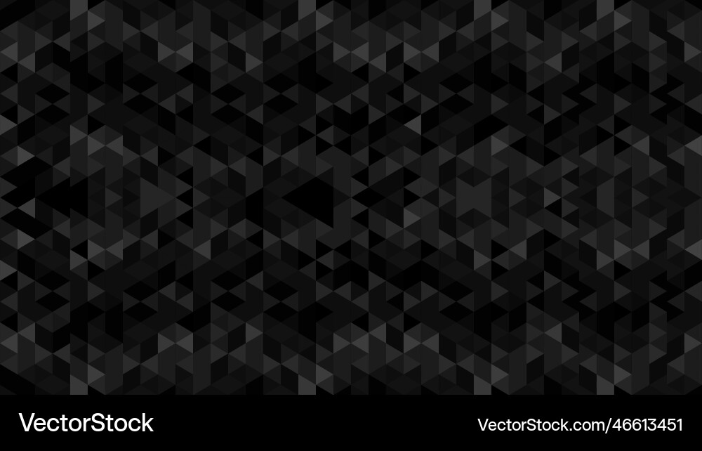 Dark abstract background black triangle pattern Dark abstract background black triangle pattern vector image