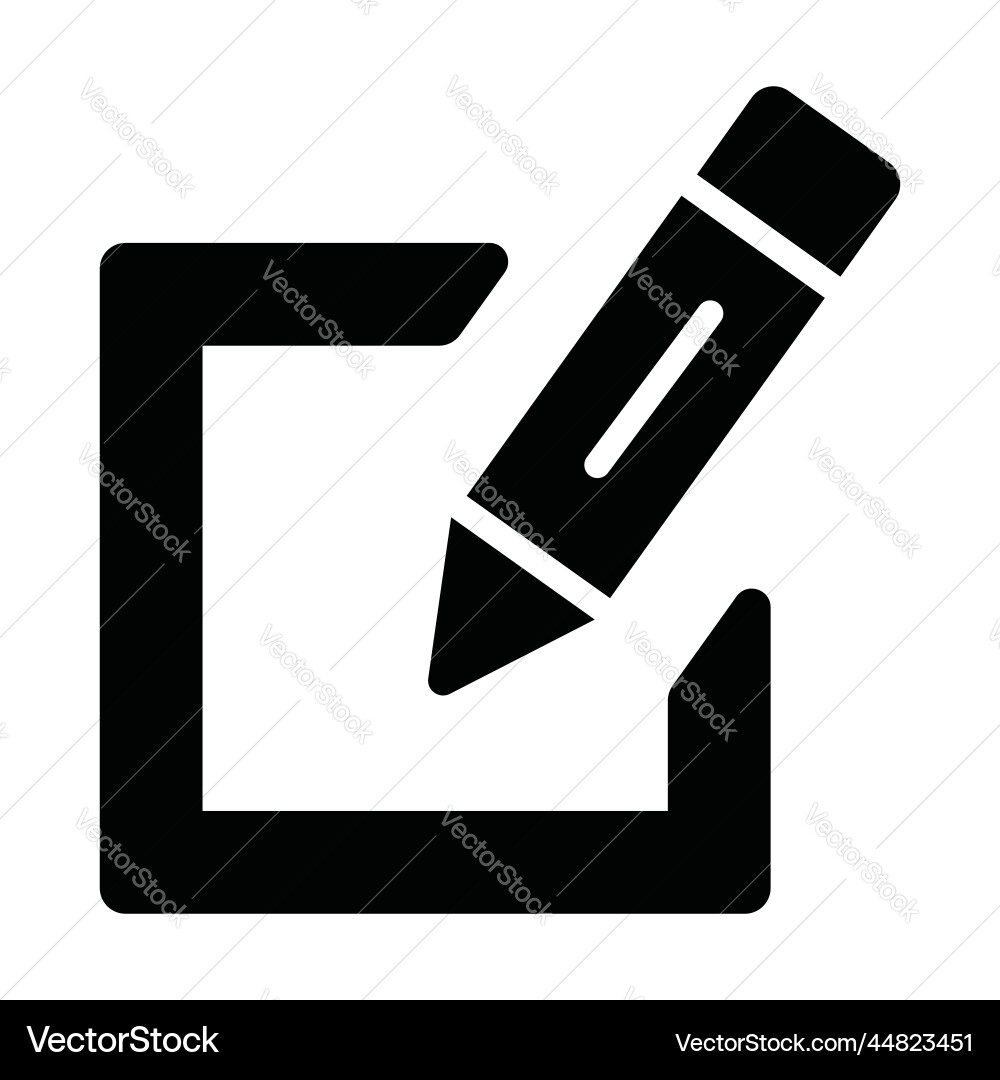 Edit icon user interface as a simple sign Vector Image