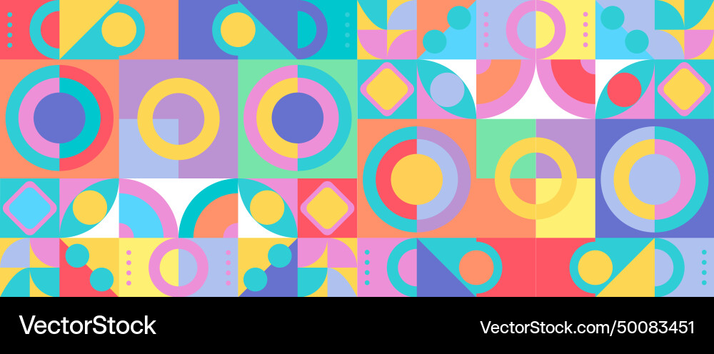 Geometric minimal pattern mosaic simple colorful Geometric minimal pattern mosaic simple colorful Vector Image