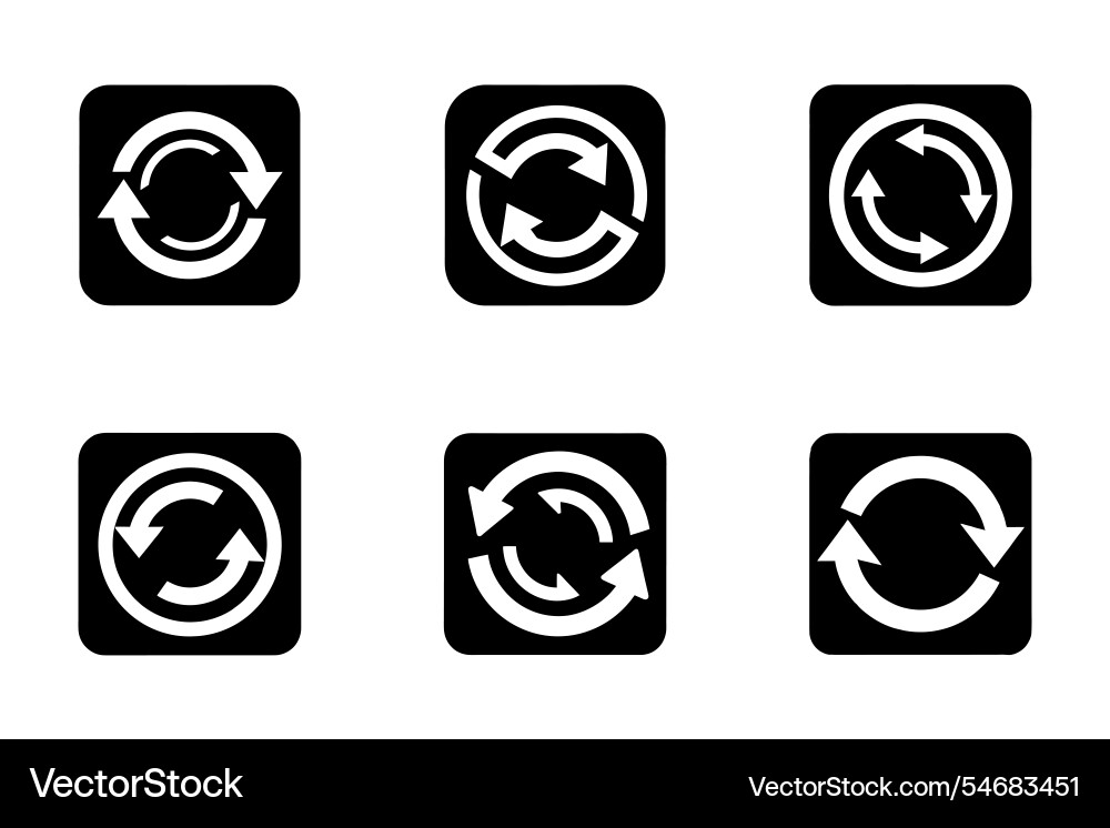 Reload icon bundle set in style Reload icon bundle set in style vector image