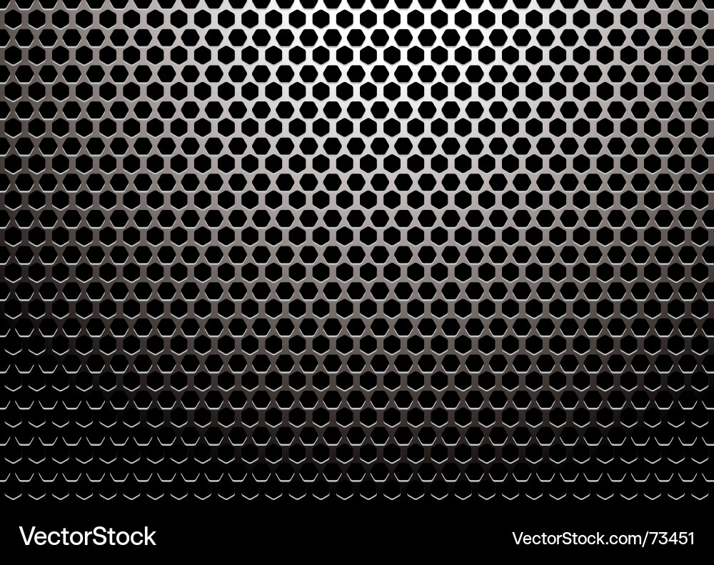 Silber Hexagon Metall Rost Vektorbild