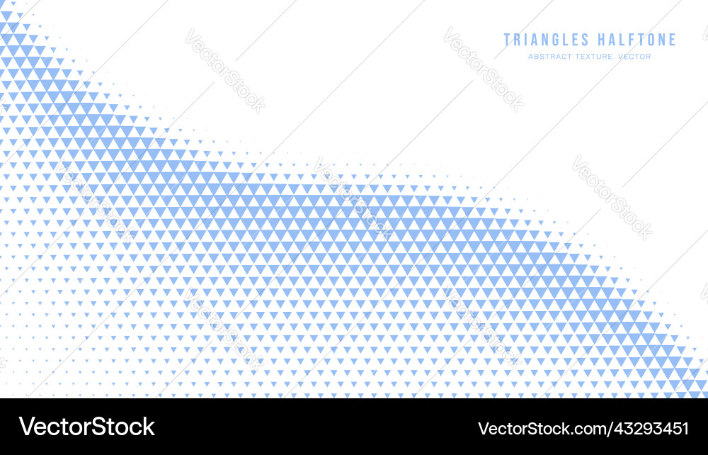 Triangle halftone geometric pattern smooth curved Triangle halftone geometric pattern smooth curved vector image