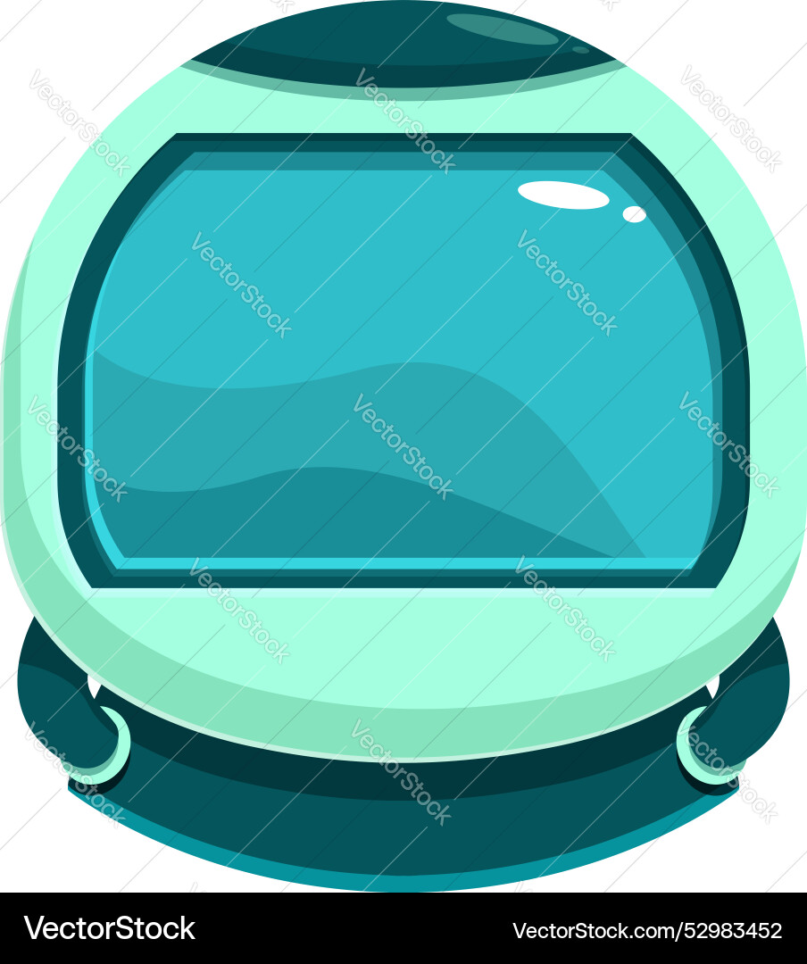 Astronaut helmet protecting head while exploring vector image
