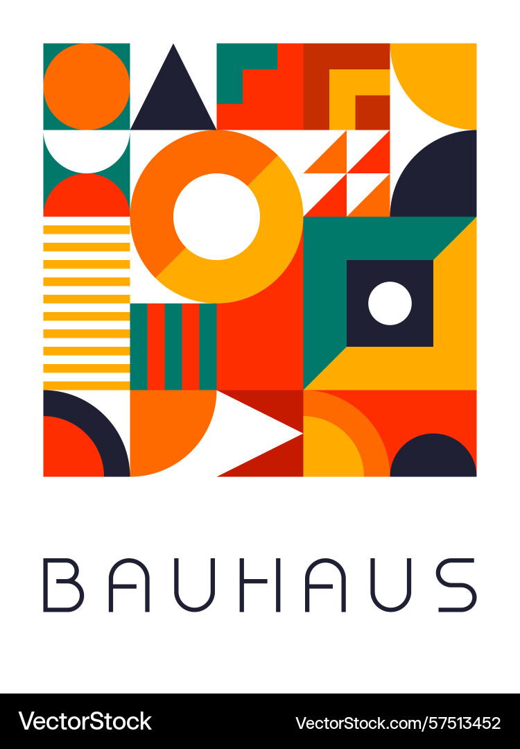 Complex modular bauhaus design with angular forms Complex modular bauhaus design with angular forms vector image