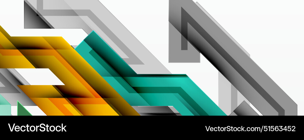Dynamic lines geometric background Vector Image