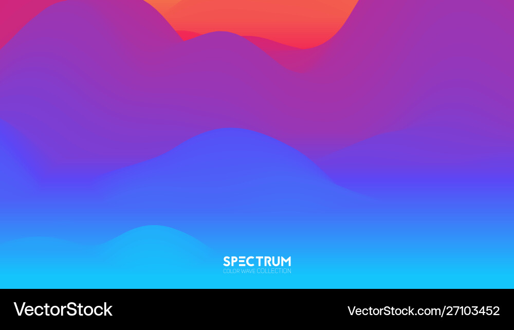 Fluid color blend spectrum background Fluid color blend spectrum background vector image