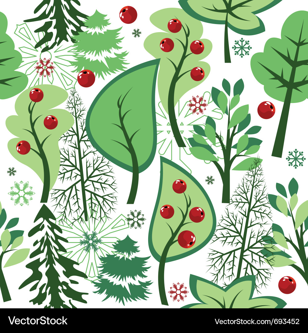 Forest pattern vector image