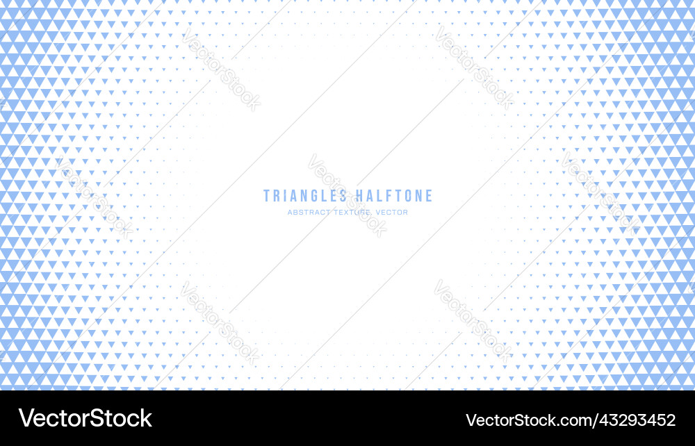 Halftone Geometric Triangle Pattern vector image