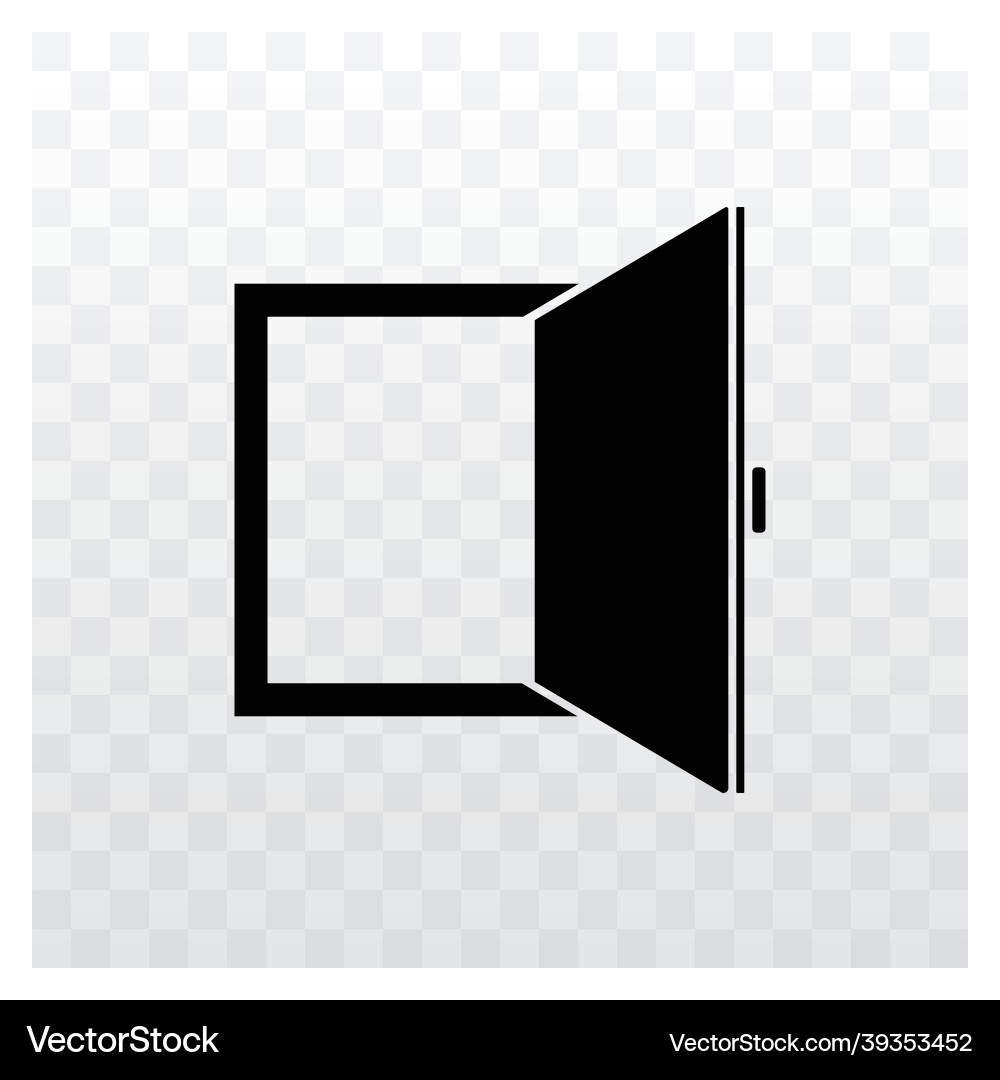 Open rectangle window icon Open rectangle window icon vector image