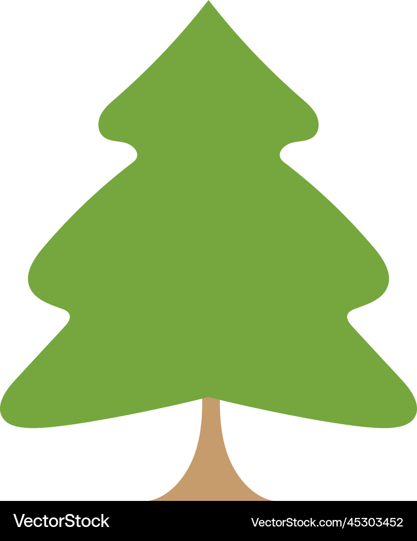 Pine tree icon design template isolated Pine tree icon design template isolated Vector Image