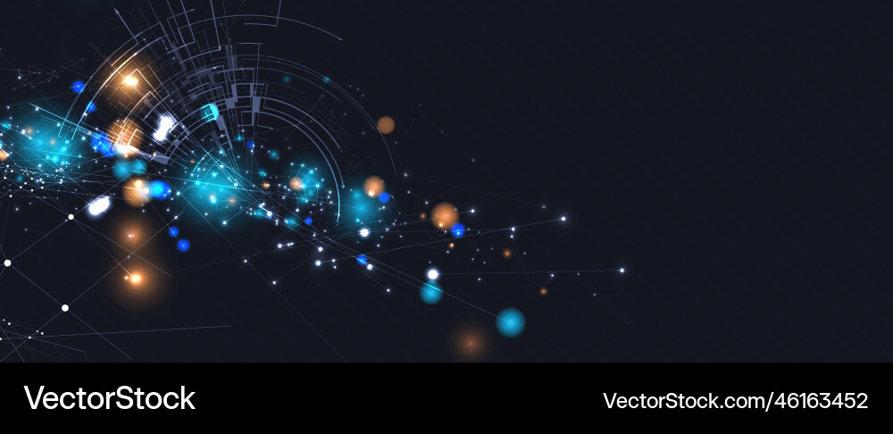 Quantum processing deep learning artificial Quantum processing deep learning artificial vector image