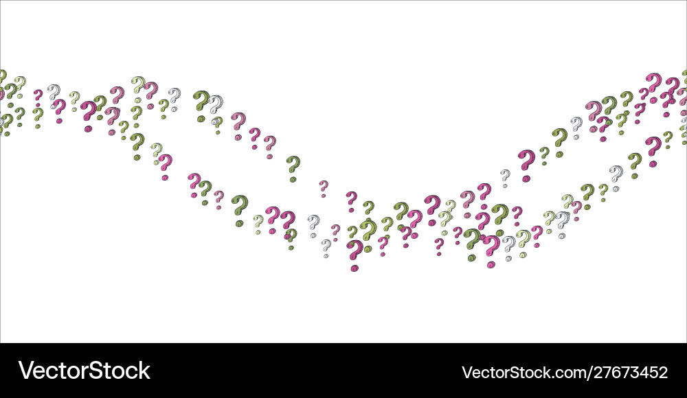 Seamless pattern doodle questions marks set Seamless pattern doodle questions marks set vector image