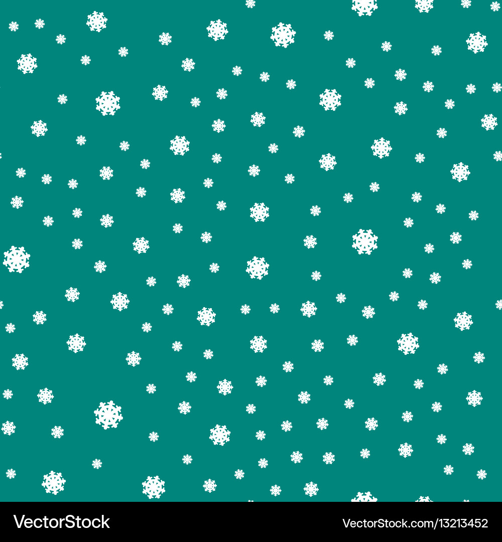 Snowflake Seamless Pattern vector image