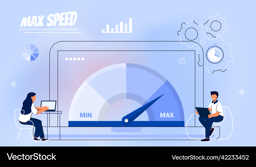 Website loading optimization page speed and seo Website loading optimization page speed and seo Vector Image