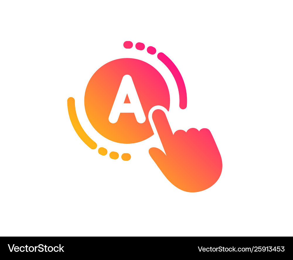 Ab testing icon ui test button sign Vector Image