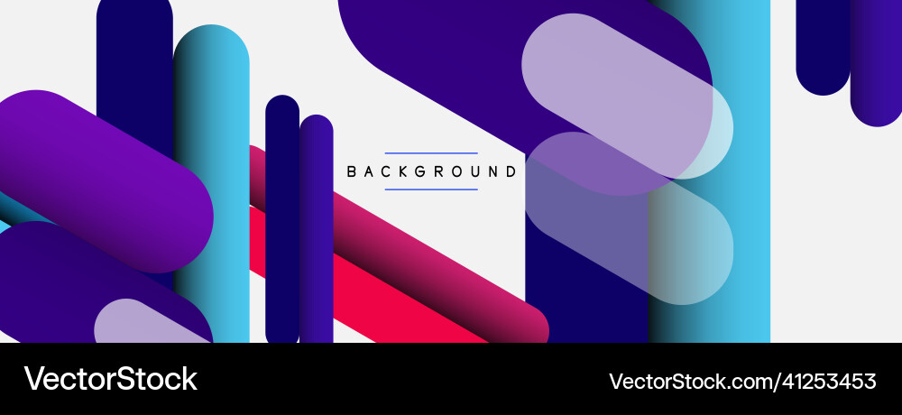 Abstract background round shapes lines Vector Image