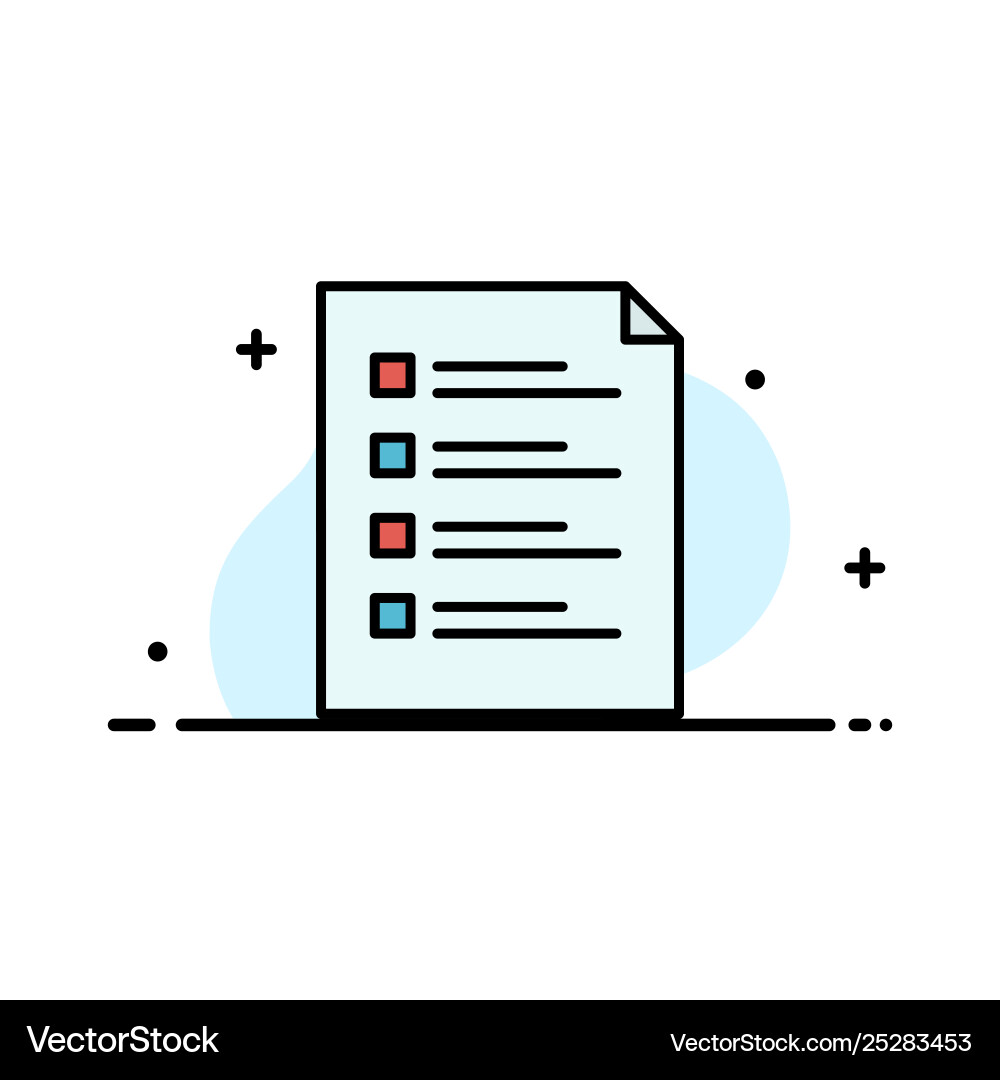 Checklist check file list page task testing Checklist check file list page task testing vector image
