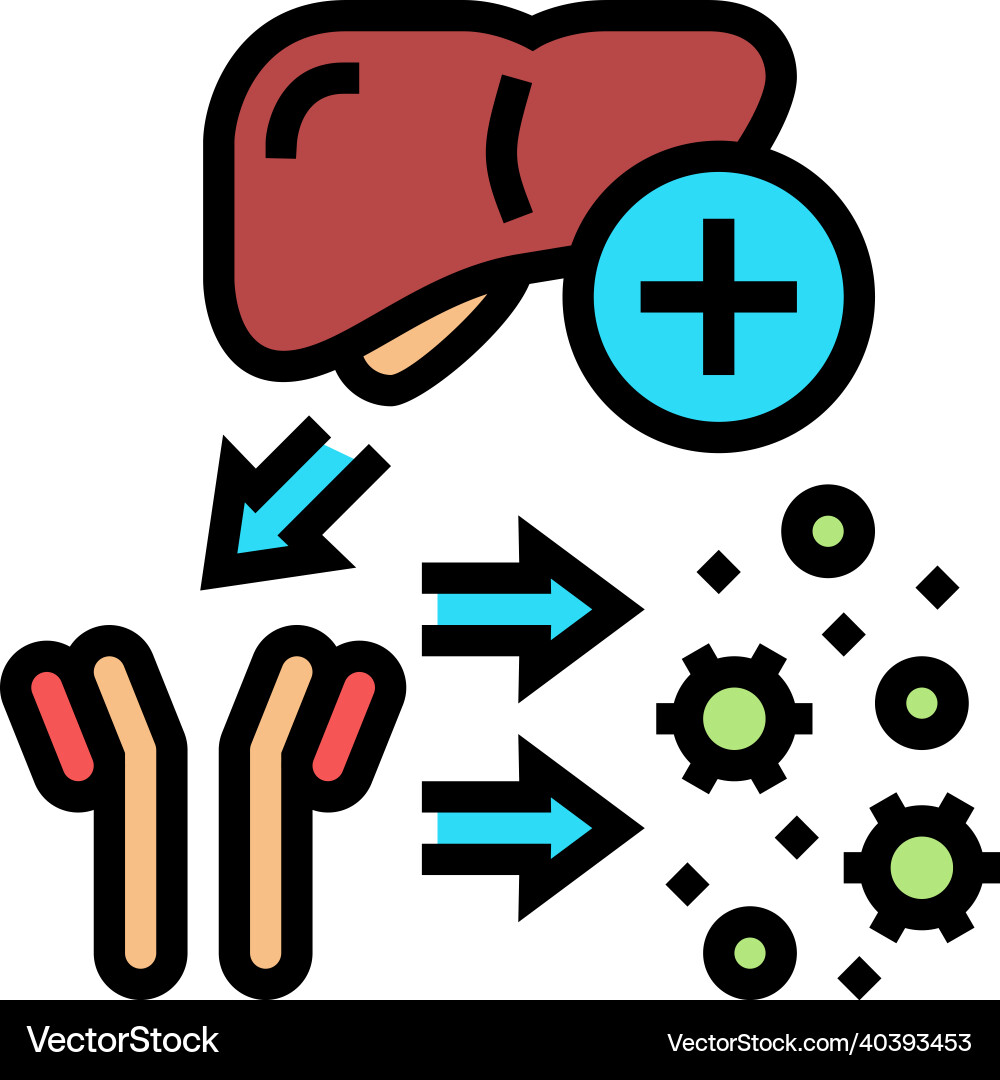 Complement system color icon Complement system color icon Vector Image