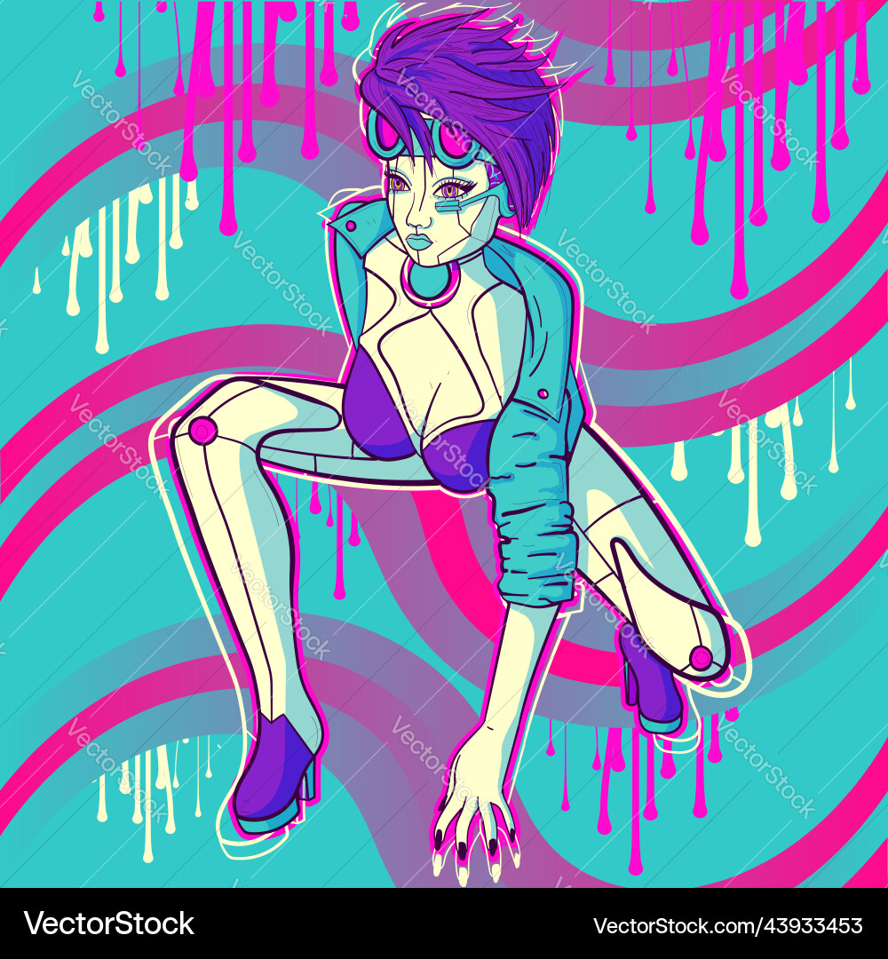 Conceptual art about artificial intelligence Conceptual art about artificial intelligence vector image