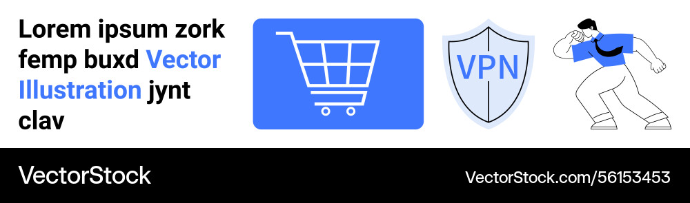 Digital shopping internet security and user Digital shopping internet security and user vector image