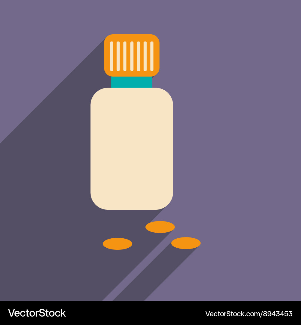 Flat with shadow icon and mobile application Vector Image
